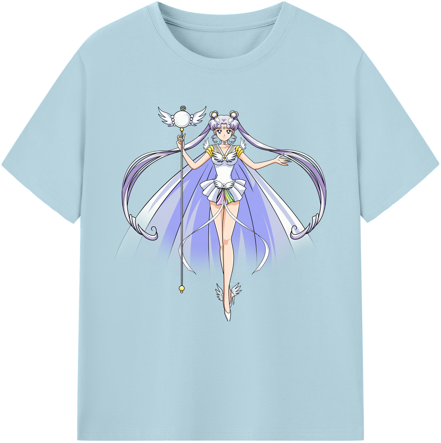 （画像用） 美少女戦士セーラームーン 月野 うさぎ つきの うさぎ Sailor Moon Tsukino Usagi 綿100％半袖Tシャツ（フロントプリント）